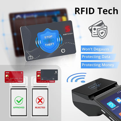 Wallet Finder RFID Blocking Card IP68 Item Tracker with Recharge Clip Works with Apple Find My APP & Network (Ios Only), Grey