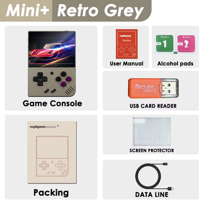 Mini plus Portable Retro Handheld Game Console V2 Mini+ IPS Screen Classic Video Game Console Linux System Children'S Gift