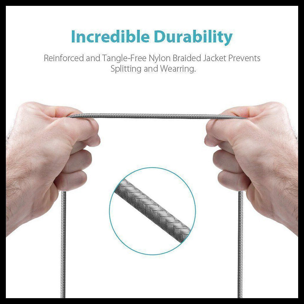 Braided USB Charger Phone Cable Data Cord for Iphone 14 13 12 11 Pro Max XR Ipad