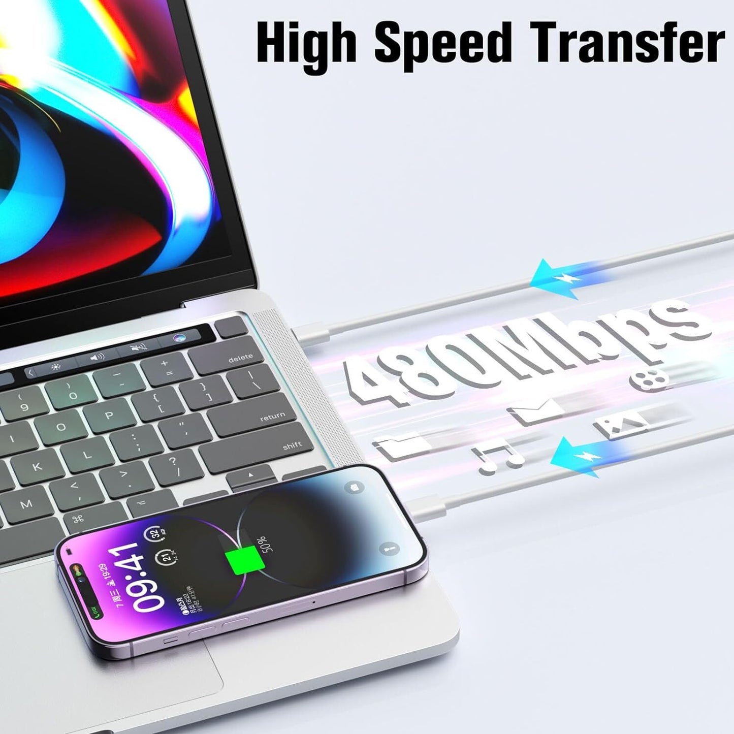 PD 20W USB C Type C Adapter Fast Charger & Cable for Iphone 14/13/12/11/ XS Max