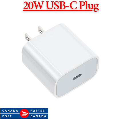 PD 20W USB C Type C Adapter Fast Charger & Cable for Iphone 14/13/12/11/ XS Max