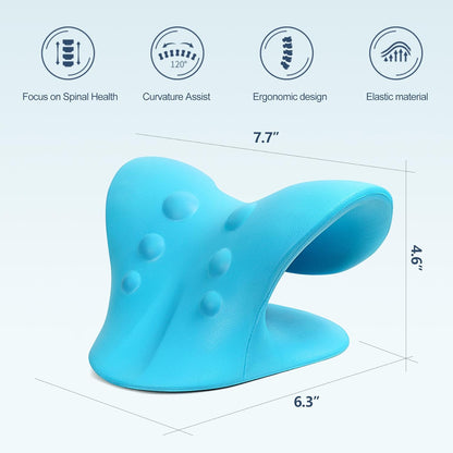 Neck Stretcher for Pain Relief, Neck and Shoulder Relaxer Cervical Traction Device Pillow for Muscle Relax and TMJ Pain Relief