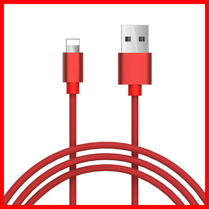 Braided USB Charger Phone Cable Data Cord for Iphone 14 13 12 11 Pro Max XR Ipad