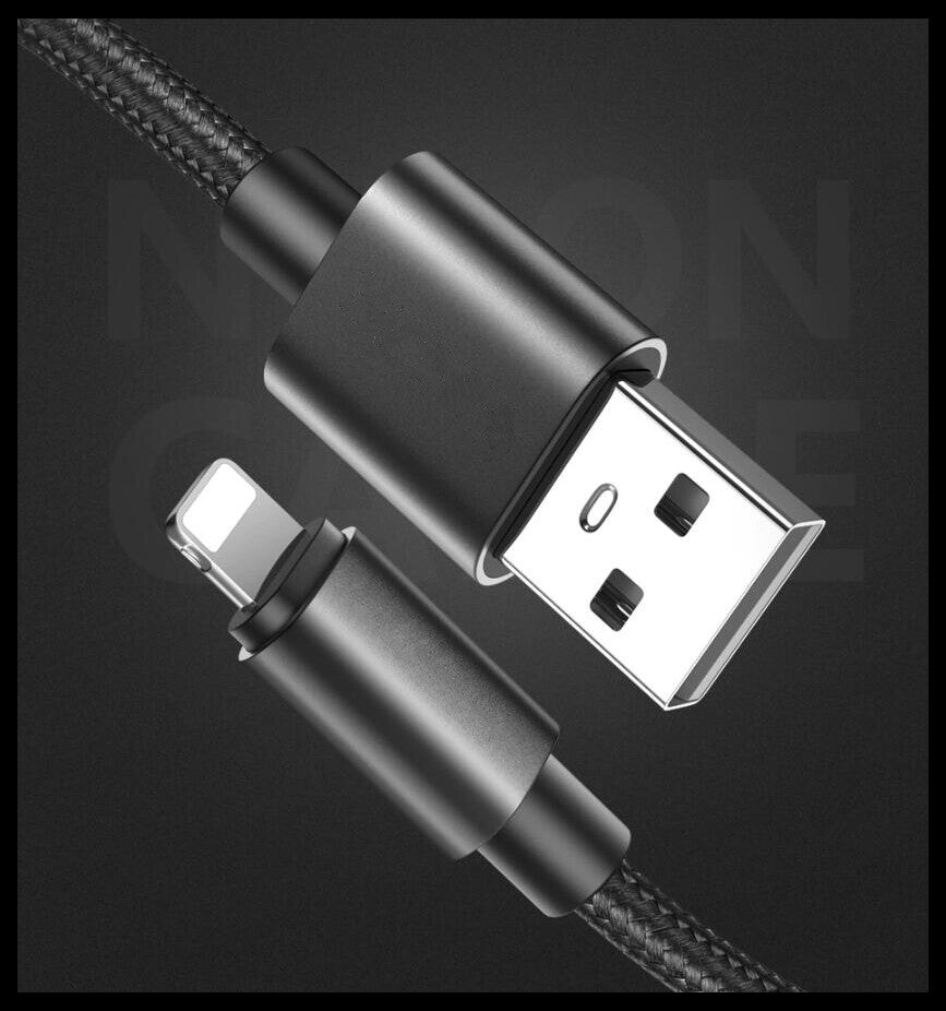 Braided USB Charger Phone Cable Data Cord for Iphone 14 13 12 11 Pro Max XR Ipad