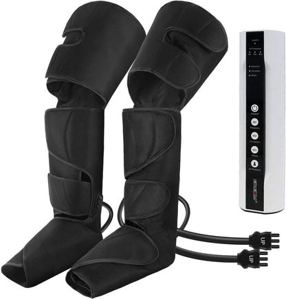 Leg Massager for Circulation and Pain Relief, Air Compression Foot Calf Thigh Massage, Full Leg Massager 3 Modes 3 Intensities 2 Extenders