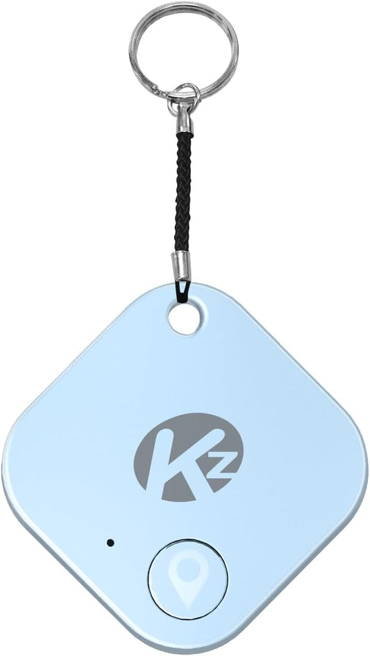 Bluetooth Tracker Smart Tag for Keys, Bags, and More, Phone Finder, Ios and Android Compatible, Water-Resistant, Loud Ring, Replaceable Battery (1Pack-Blue)