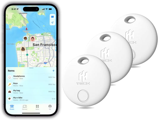 Smart Tag for Apple Ios Devices, Key Tracker, Item Finder, Replaceable Battery, Easily Track Your Wallet, Bag, Suitcase, and More Worldwide with the Iphone Find My App