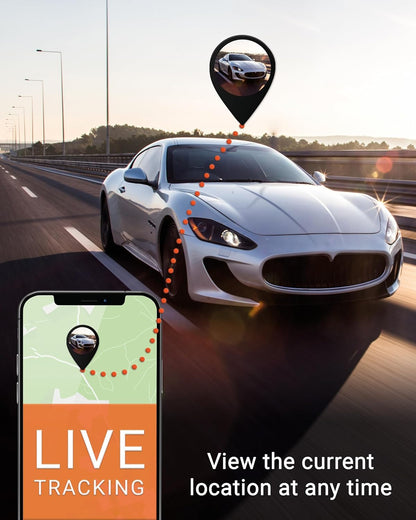 USB Finder 4G - Mini GPS Tracker for Cars - 12V Cigarette Lighter Connection, Built-In SOS Button, Real-Time Tracking in Australia & Worldwide, Route History, Alarms & Geo-Fence via App