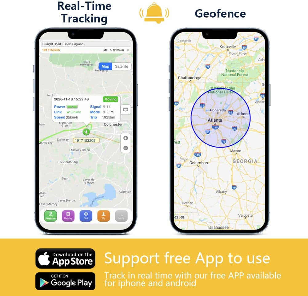 ST-907L 4G Vehicle GPS Tracker, Anti-Lost Alarm Locator, Real-Time Location Remote Control, Cut off Oil and Power Device for Car, Motorcycle, Truck, Taxi, Support Platform