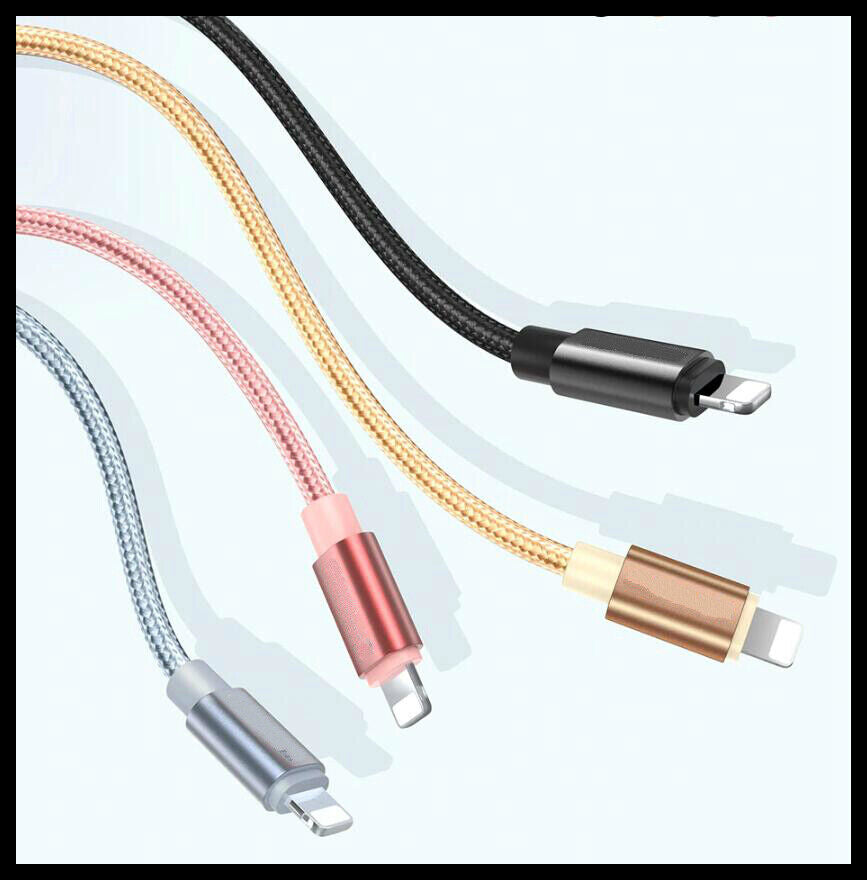 Braided USB Charger Phone Cable Data Cord for Iphone 14 13 12 11 Pro Max XR Ipad