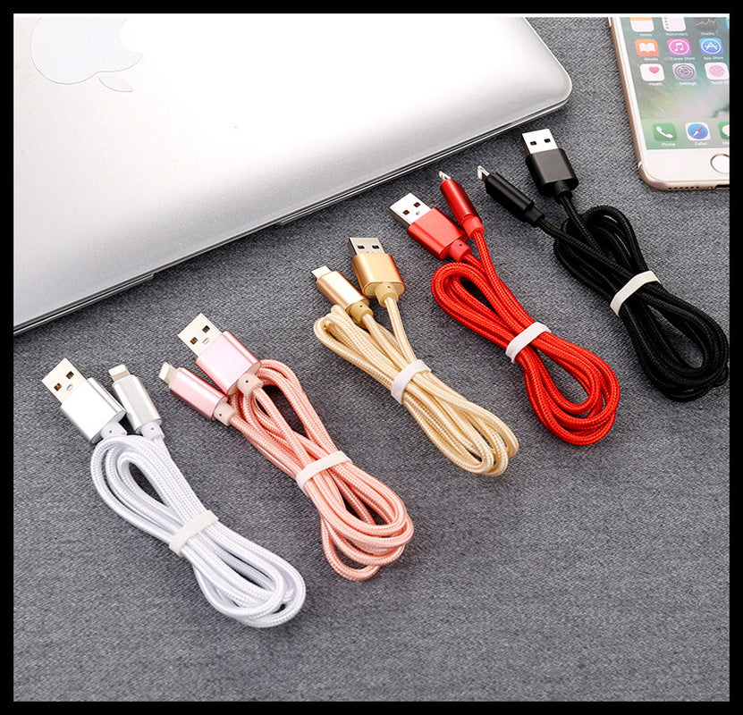 Braided USB Charger Phone Cable Data Cord for Iphone 14 13 12 11 Pro Max XR Ipad