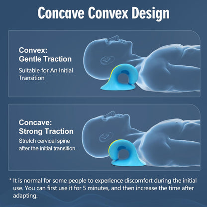 Neck Stretcher for Pain Relief, Neck and Shoulder Relaxer Cervical Traction Device Pillow for Muscle Relax and TMJ Pain Relief